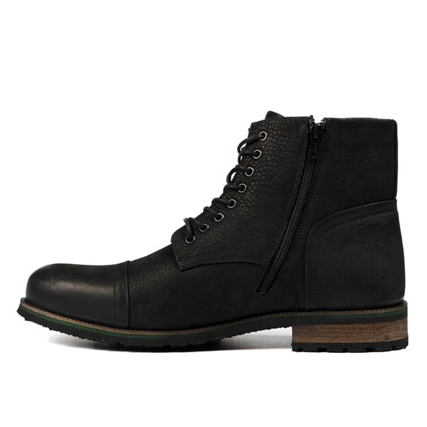 Black Male Boots Leather