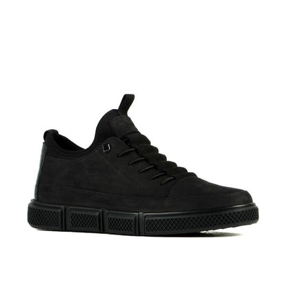Real Madrid Leather Black Men's Everyday Shoes