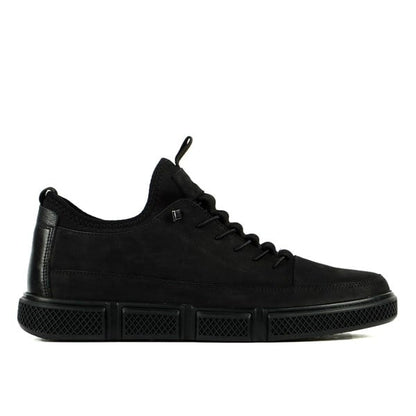 Real Madrid Leather Black Men's Everyday Shoes