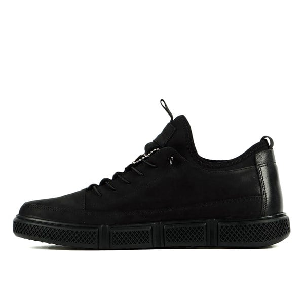 Real Madrid Leather Black Men's Everyday Shoes