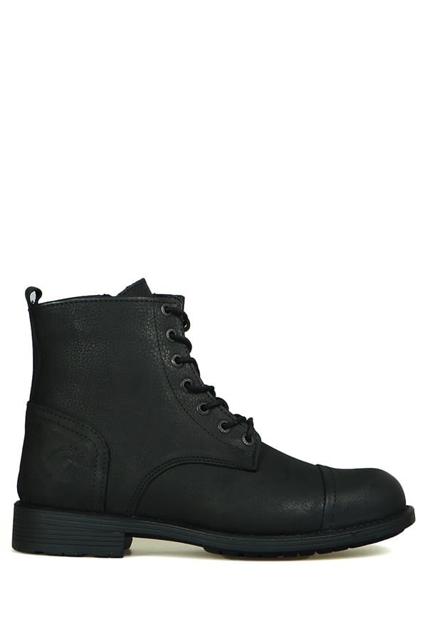 Real Leather Black Torje Outdoor Men's Boots