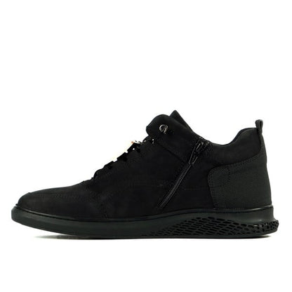 Macon Genuine Leather Black  Men's Boots