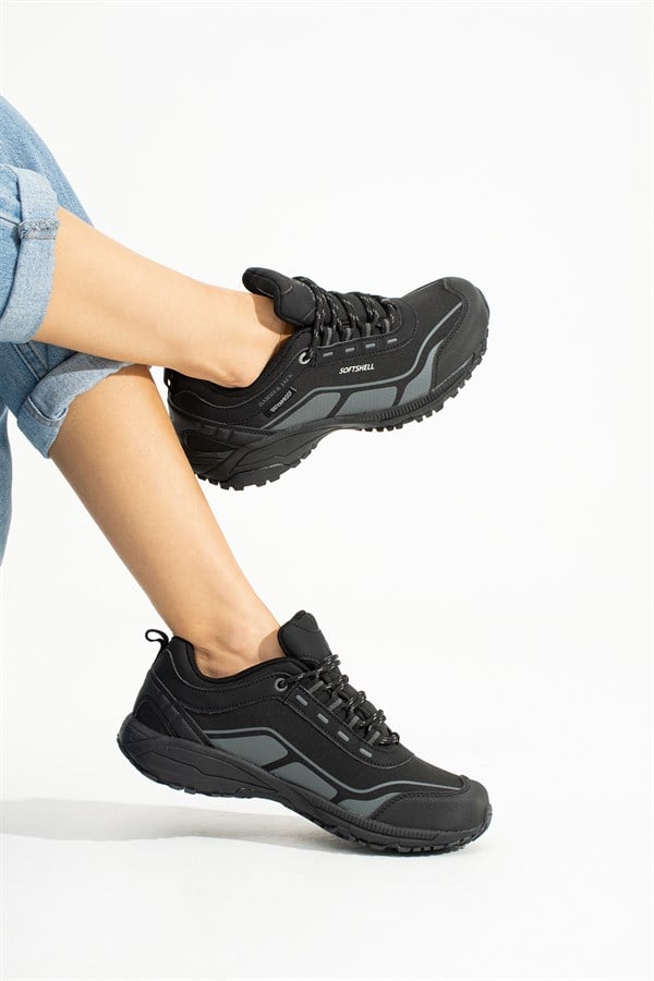 Waterproof Black Grey Outdoor Unisex Shoes