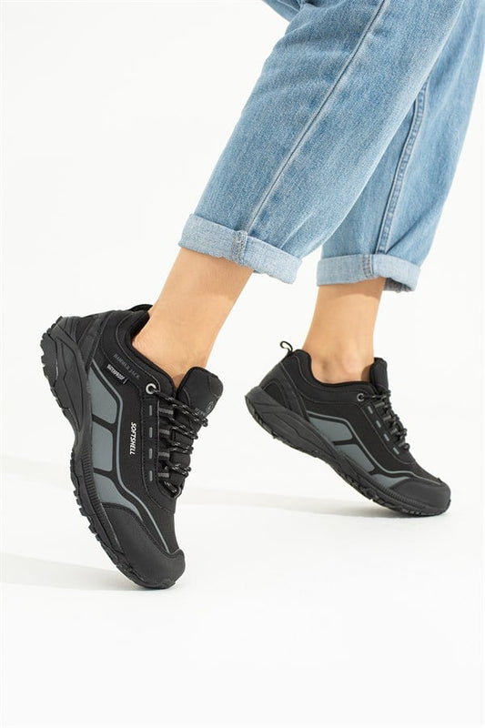 Waterproof Black Grey Outdoor Unisex Shoes