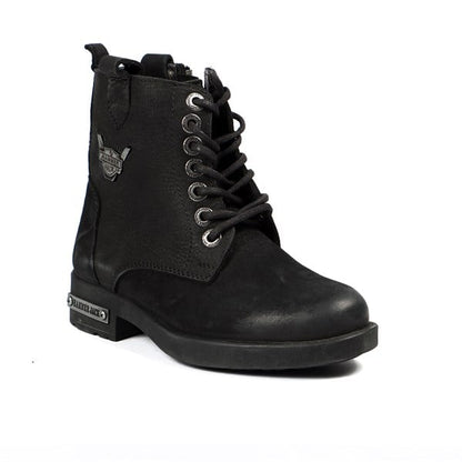 Genuine Leather Black Boys Boots