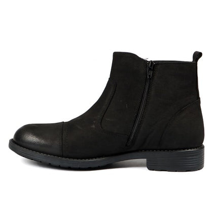 Genuine Leather Black Outdoor Men's Boots