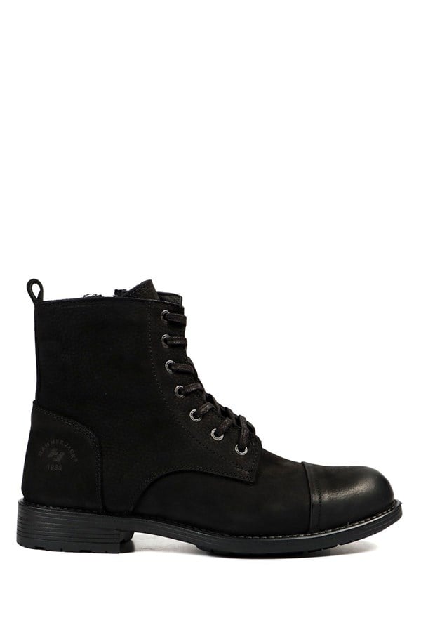 Genuine Leather Black Men's Boots