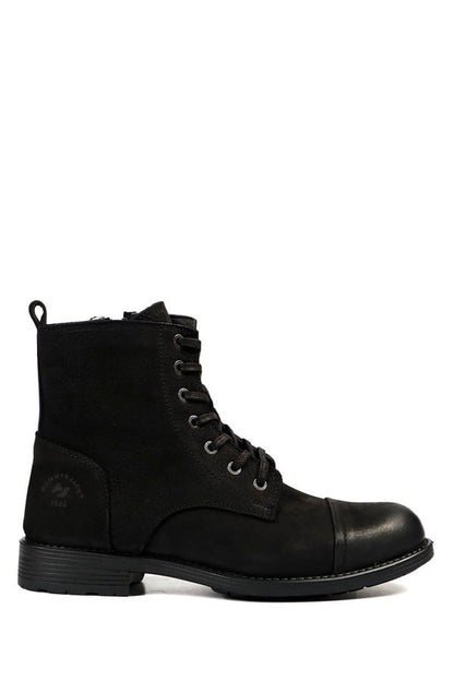 Genuine Leather Black Men's Boots