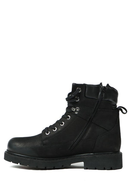 Genuine Leather Black Men's Boots