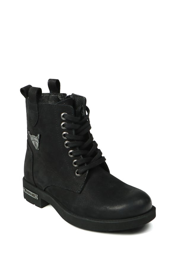 Real Leather Black Women's Boots