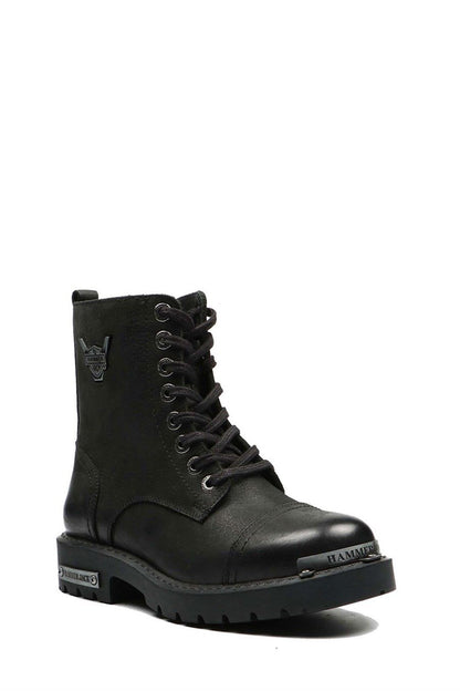Real Leather Black Shower Stick Female Boots