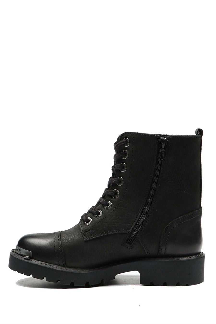 Real Leather Black Shower Stick Female Boots