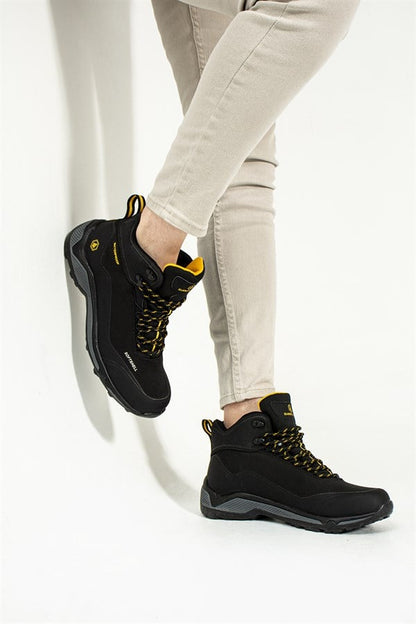 Bond Waterproof Black Yellow Male Boots