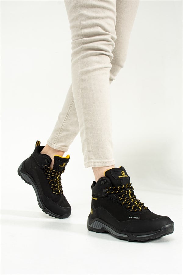 Bond Waterproof Black Yellow Male Boots