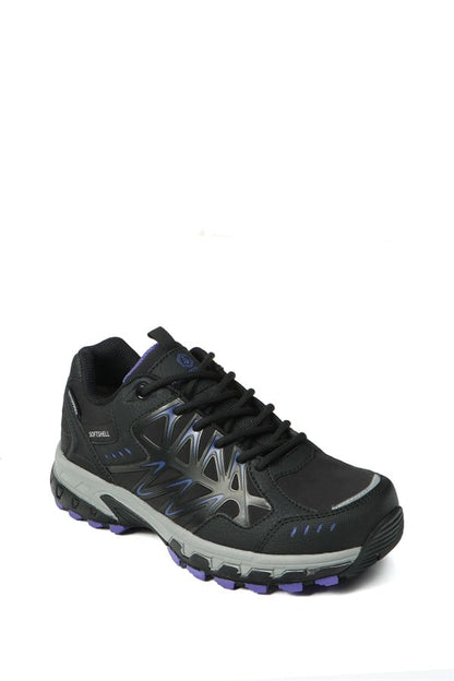 Oro Waterproof Black And Purple Outdoor Female Shoes