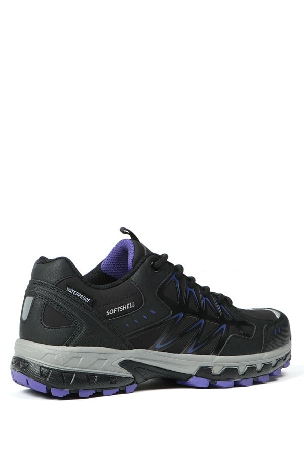 Oro Waterproof Black And Purple Outdoor Female Shoes