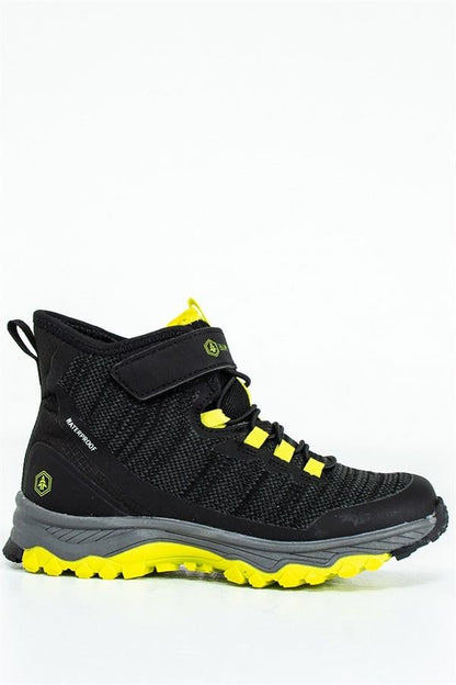 Waterproof Black Yellow Outdoor Boys Boots