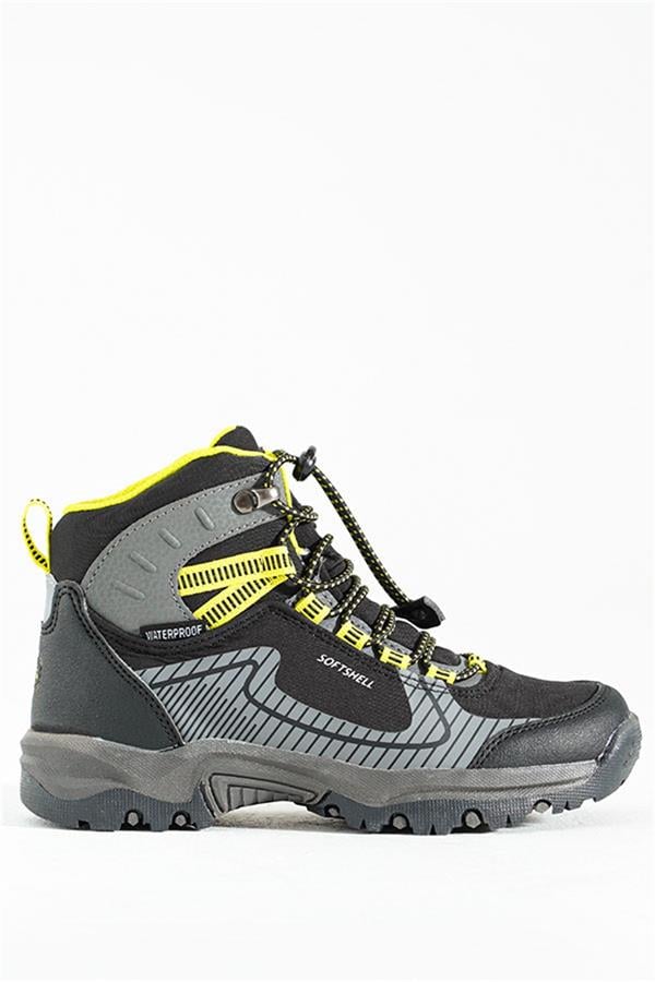 Waterproof, Black, Yellow Outdoor Children's Boots