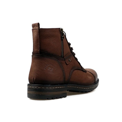 Genuine Leather Men's Dark Tan Boots
