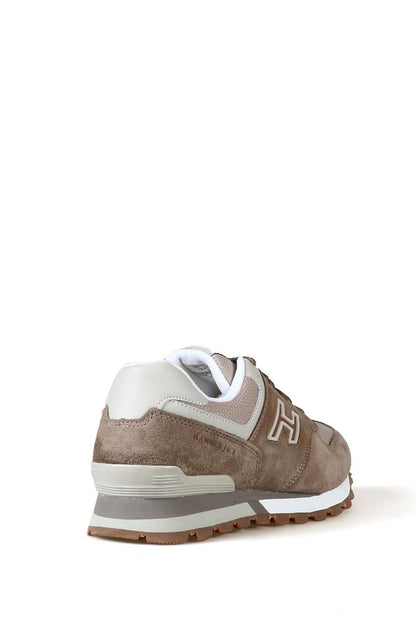 Chile Genuine Leather Taupe Sports Shoes For Women