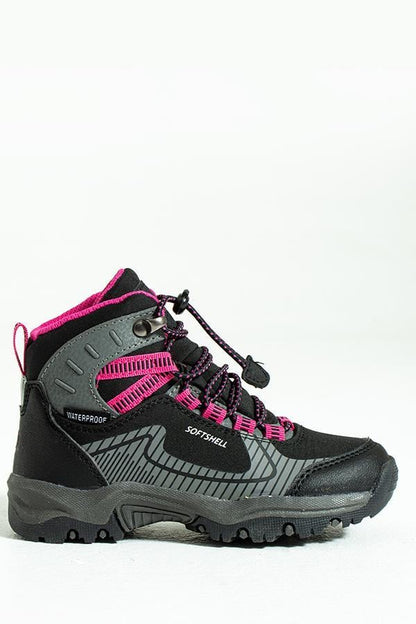 Tomas Black Fushia Outdoor Children's Boots