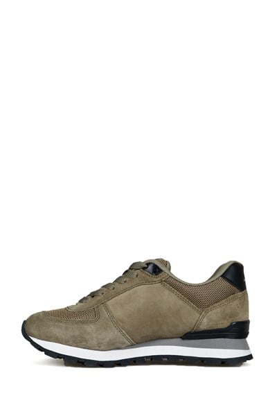 Peruvian Genuine Leather Truffle Black Women's Athletic Shoes