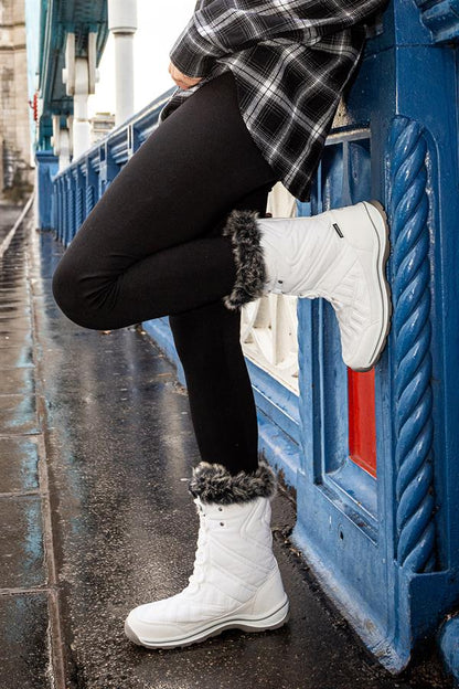 Usoa Waterproof White Outdoor Women's Boots