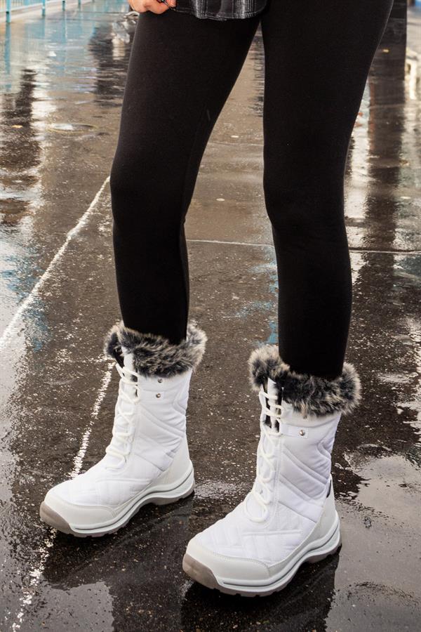 Usoa Waterproof White Outdoor Women's Boots