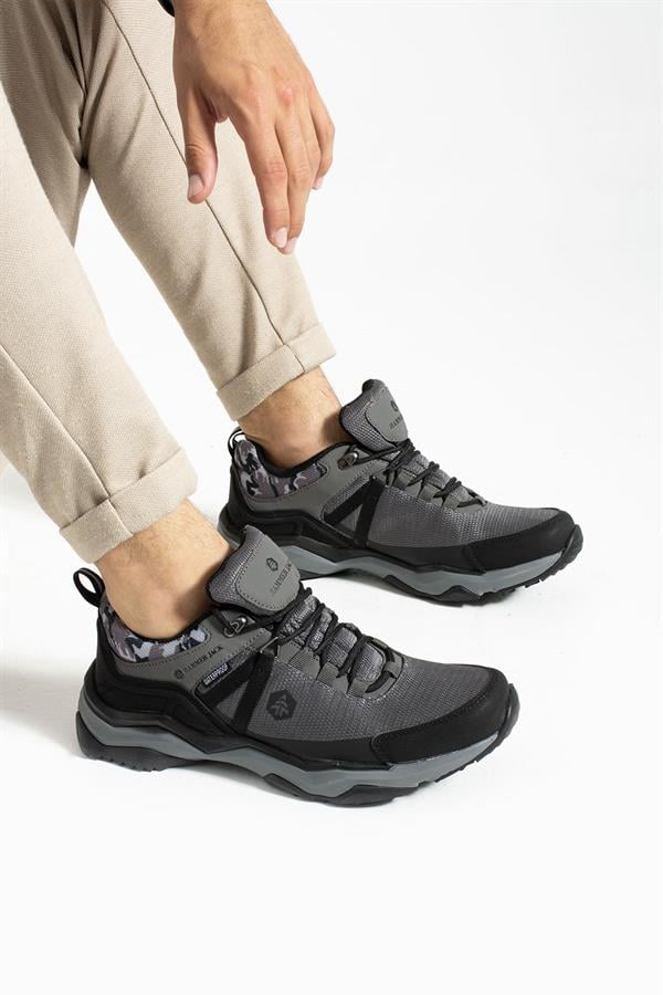 Waterproof Grey Black Men's Outdoor Shoes