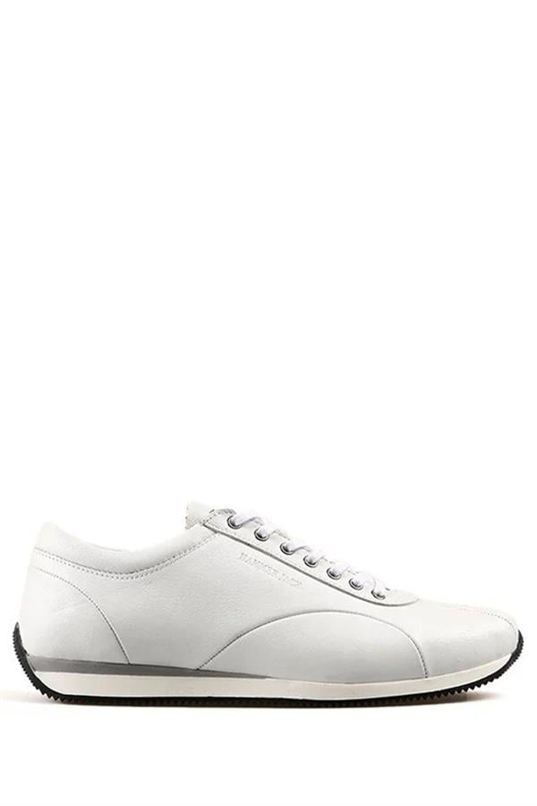 Semarj Genuine Leather White Men's Shoes