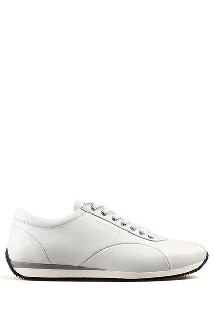 Semarj Genuine Leather White Men's Shoes