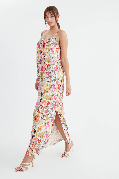 LONG FLORAL DRESS