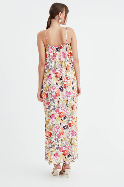 LONG FLORAL DRESS