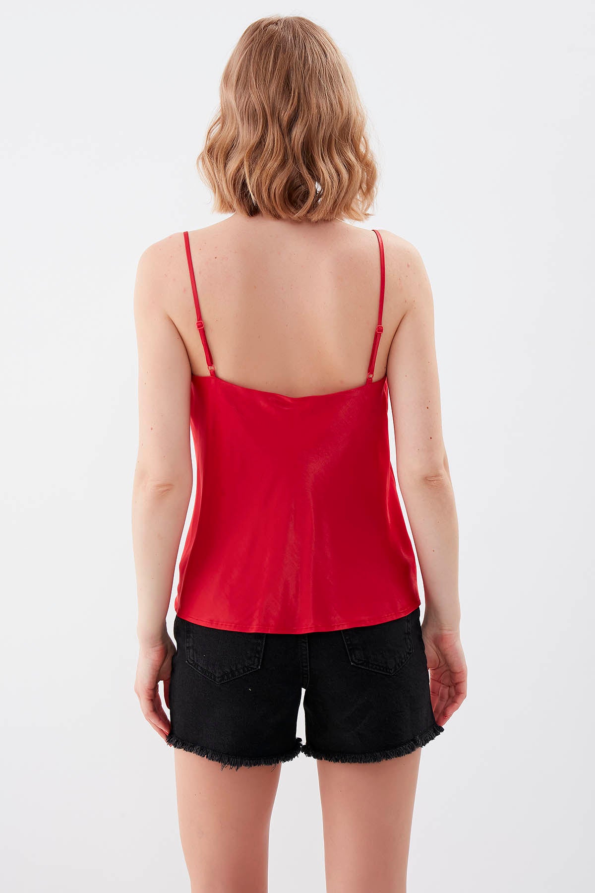 DEGAJE COLLAR SATEN BLOUSE