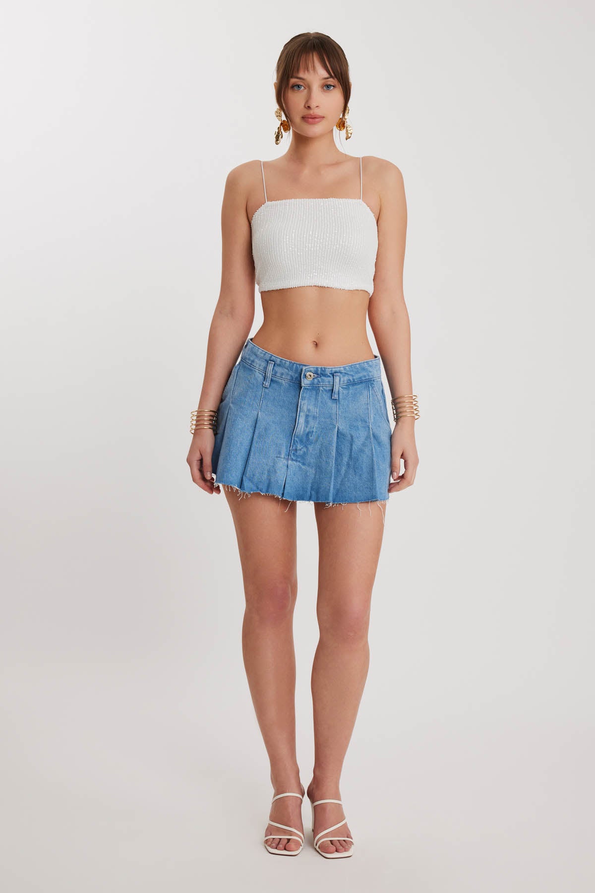 CROP BLOUSE WITH STRING STRAPS