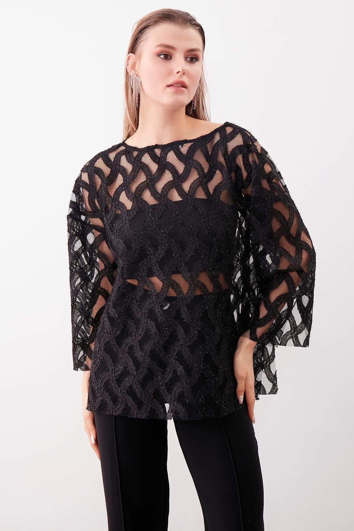 BRIGHT TRANSPARENT BLOUSE