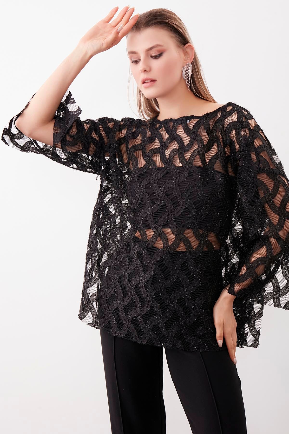 BRIGHT TRANSPARENT BLOUSE
