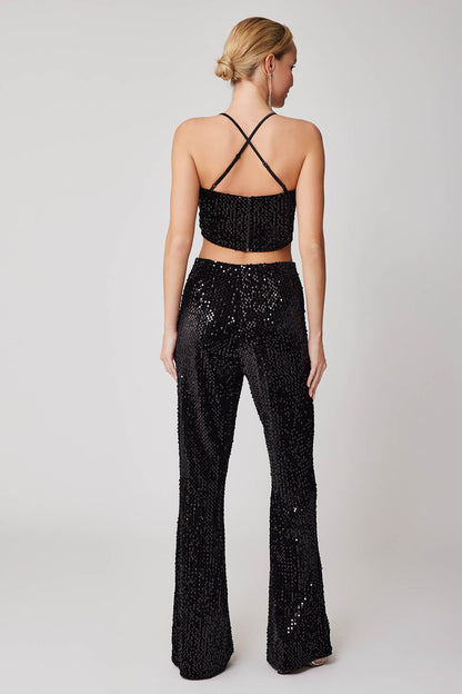 SPANISH TRACK HIGH WAIST PULLED TROUSERS