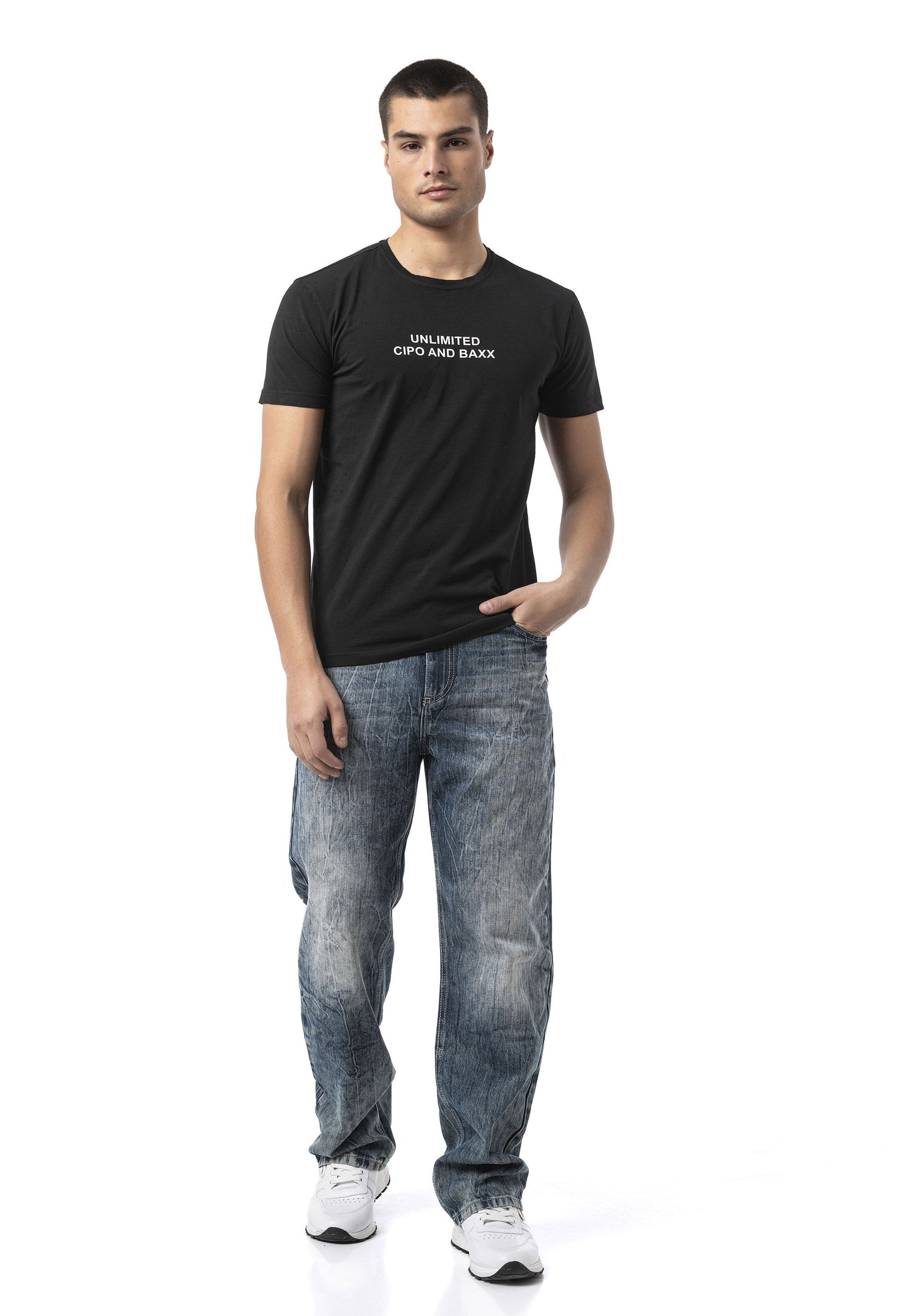 CD903 Stright cut Jeans