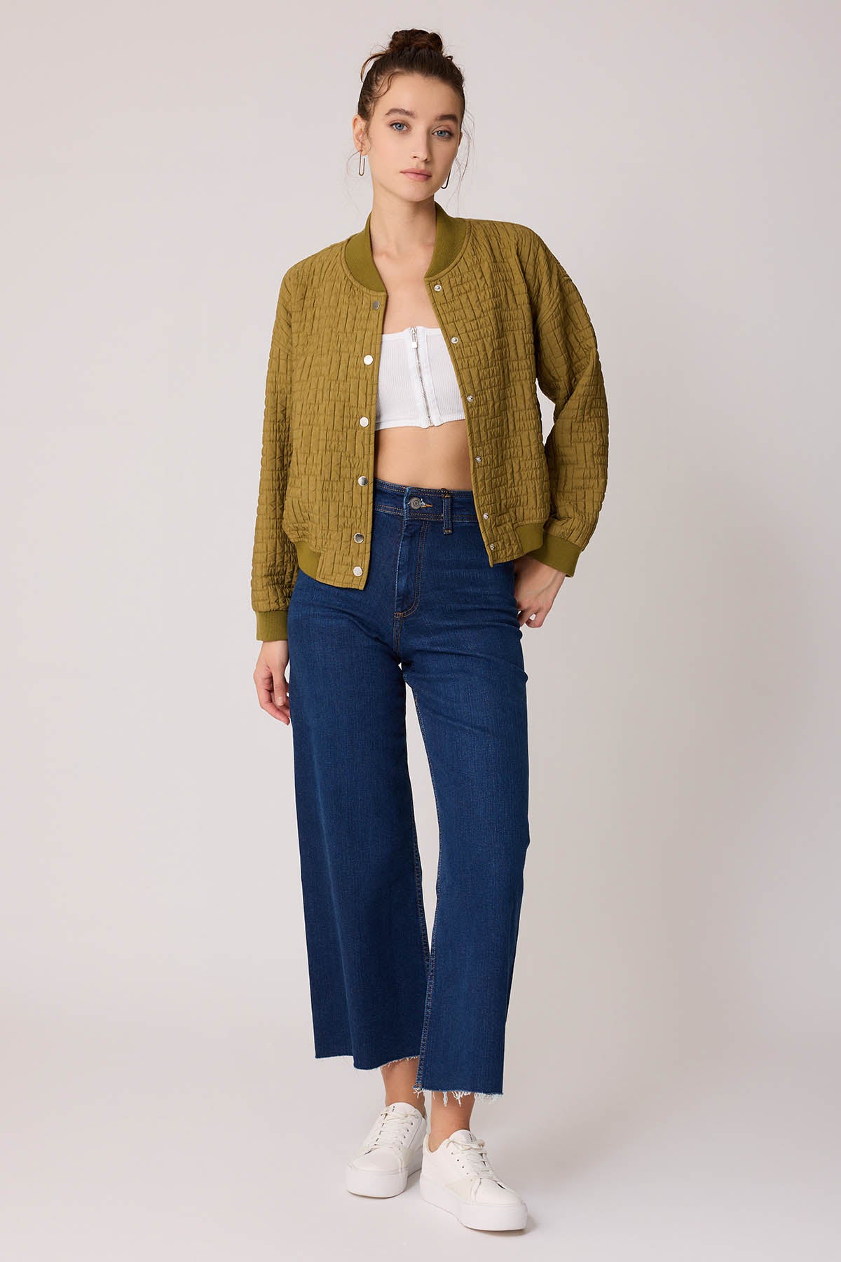 CAPITONE STUDS COVERED EMBOSSED JACKET