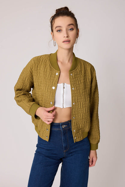 CAPITONE STUDS COVERED EMBOSSED JACKET