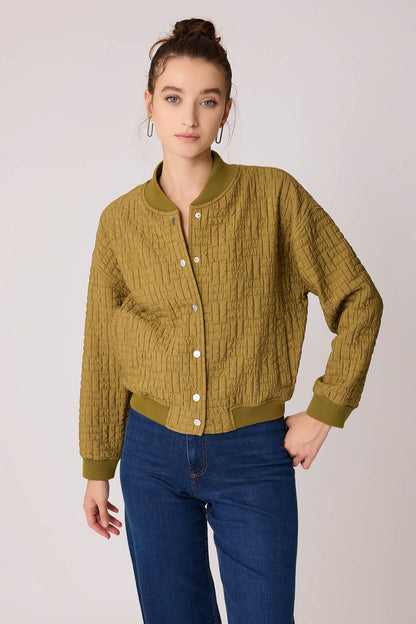 CAPITONE STUDS COVERED EMBOSSED JACKET