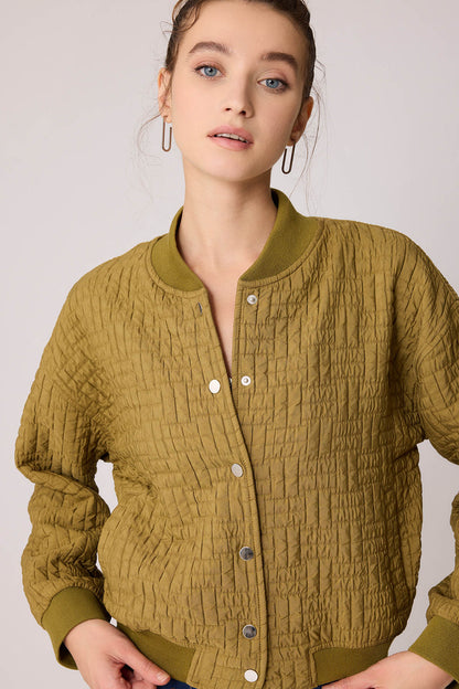 CAPITONE STUDS COVERED EMBOSSED JACKET