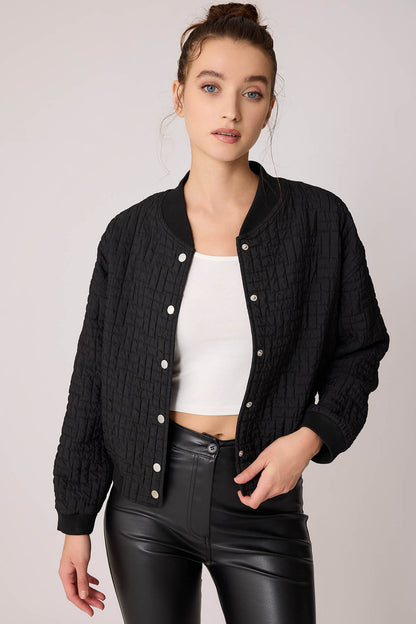 CAPITONE STUDS COVERED EMBOSSED JACKET