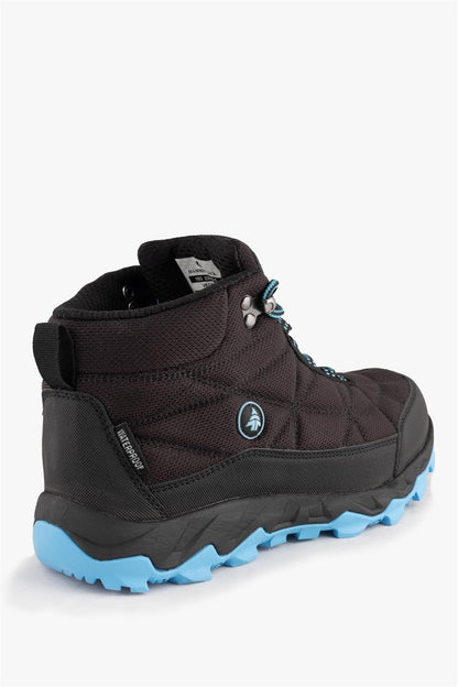 Waterproof Vector Black and Blue Unisex Outdoor BoOTS
