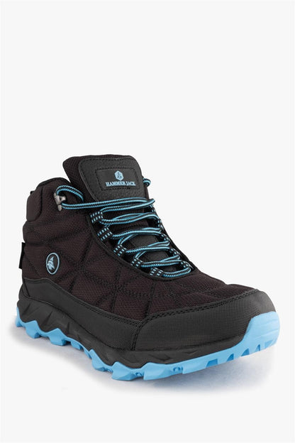 Waterproof Vector Black and Blue Unisex Outdoor BoOTS