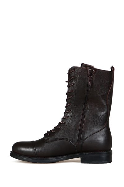 Hilton Genuine Leather Coffee  Outdoor Female Boots
