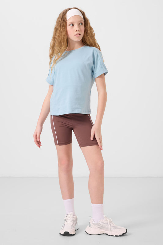Brown Flexible Standard Fit Basic Performance Tights - 75189