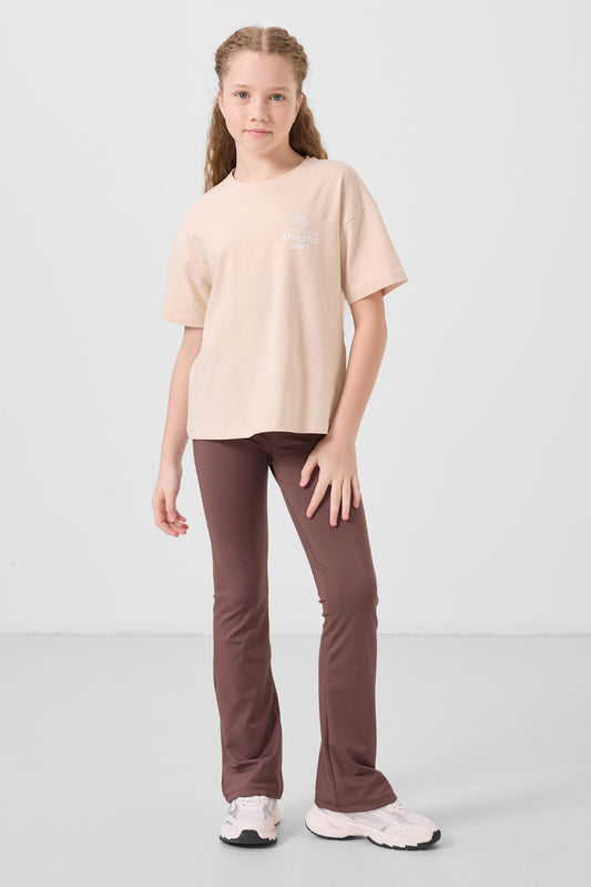 Brown Flexible Standard Fit Basic Performance Spanish Paws Girls Tights - 75193