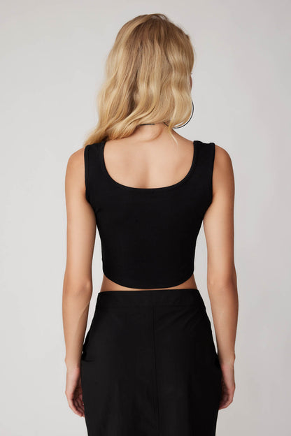 CROP BLOUSE WITH BOLD STRAPS